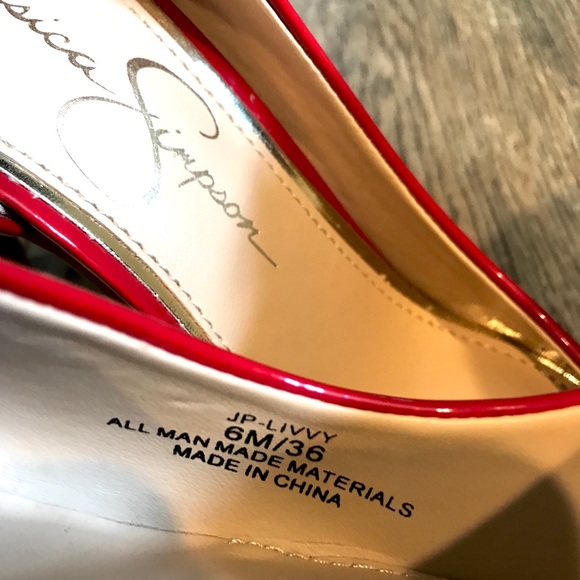 Jessica Simpson red pumps - Picture 7 of 8